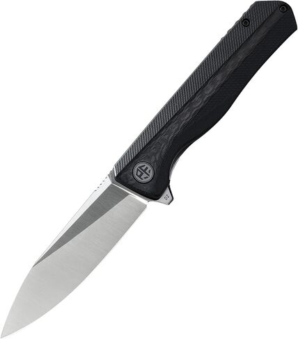 Petrified fish PF818 3.54" D2 Steel Satin Blade Pocket Folding Knife | Gray G10 Handle, Pocket Clip, Liner Lock, Ceramic Ball Bearing, EDC Knife for Camping Outdoor in Saudi Arabia