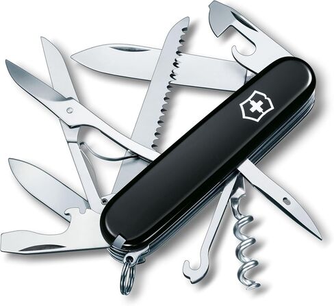 Victorinox Huntsman Swiss Army, 15 Function Pocket Knife, White | Swiss Made Multi-Tool with Wood Saw, Scissors & Screwdriver Compact Design for Camping, Hiking and Daily Carry in Kuwait