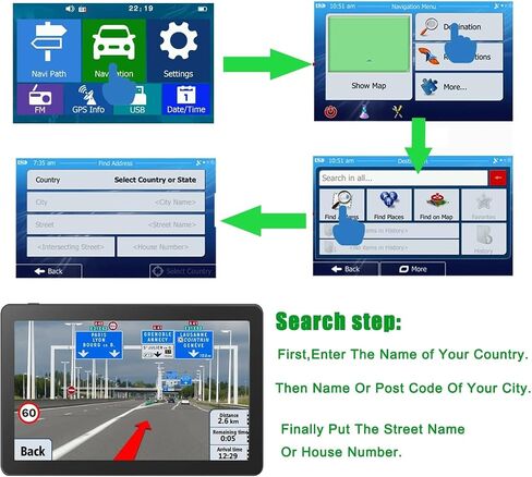 GPS Navigator for Truck Car, 9'' Truck GPS Commercial Drivers with 2026 Map | Trucker GPS with Maps (Free Lifetime Updates),Real Voice Spoken Reminding Navigation System for Cars with Red Light Warning in Saudi Arabia