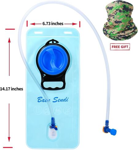 Hydration Bladder 2L - Water Bladder 70 oz-Leak Proof Water Reservoir for Hiking Cycling Running Camping Backpack - BPA Free in Kuwait