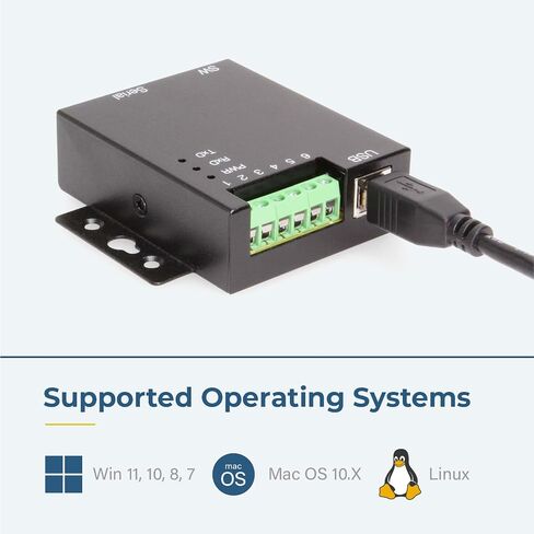 محول USB صناعي إلى RS-232/422/485 - اتصال مزدوج، وحماية من زيادة التيار، وإخراج طاقة الكتلة الطرفية in Kuwait