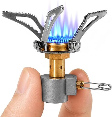 Portable Alcohol Stove for Camping, Mini Stainless Steel Backpacking Burner, Lightweight Outdoor Cooking Stove for Hiking, Picnic, Trekking, Survival and Emergency Use in Kuwait