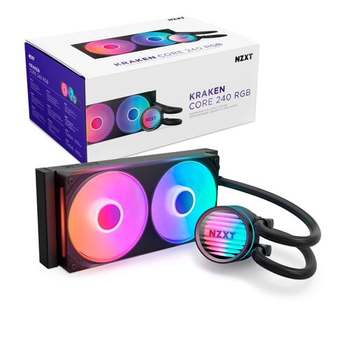 NZXT Kraken Core 360 RGB - 360mm AIO CPU Cooler - Black | Entry 360mm RGB AIO with Turbine pump and single-frame fan. Quiet, high-performance cooling, easy install, CAM-ready. in Saudi Arabia
