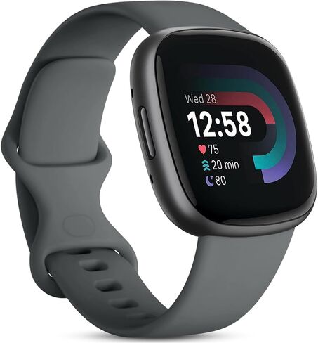Odbeai Sport Bands Compatible with Fitbit Versa 4/Sense 2/Sense/Versa 3 | Classic Band Compatible with Fitbit Versa 4 Bands Women Men, Soft Waterproof Strap for Sense 2/Sense/Versa 3 (Large, Black) in Kuwait