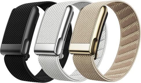 3 Pack Nylon SuperKnit Sport Bands Compatible with WHOOP 5.0/MG Band for Men Women - Soft, Breathable & Comfortable, Adjustable Replacement Wristbands Straps- Not Compatible with Gen 4 in Saudi Arabia