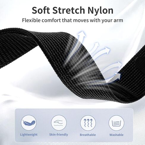 Nylon Bicep Band Compatible with Google Fitbit Air, Integrated Metal Frame in Saudi Arabia