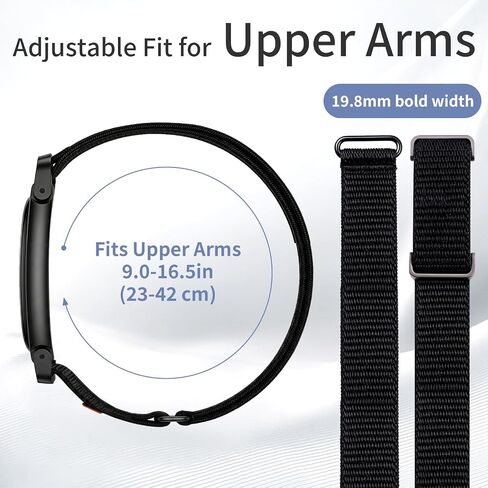 Nylon Bicep Band Compatible with Google Fitbit Air, Integrated Metal Frame in Saudi Arabia