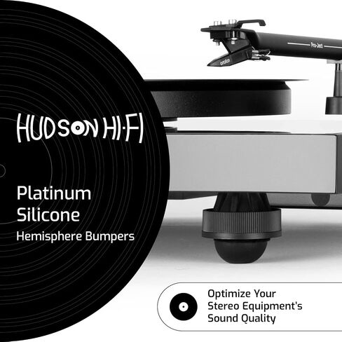 Speaker Isolation Pads – 8-Pack 0.75" Platinum Silicone Feet for Speakers, Subwoofers, Turntables – Non-Slip, Vibration Damping Pads with Adhesive – 20 Duro Anti-Vibration Mounts in Saudi Arabia
