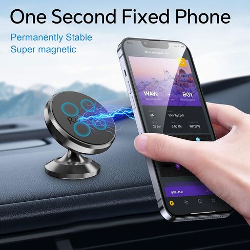 【 2-Pack 】 Magnetic Phone Holder for Car Dashboard【Strong Magnet】iPhone Magnetic Phone Mount for Car Phone Holder 【4 Metal Plate】Cell Phone Holders for Your Car Mount for iPhone 17 Pro Max Air 16 15 in Saudi Arabia