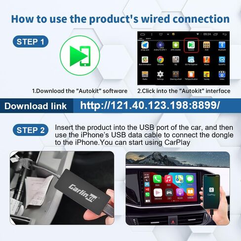 CarlinKit Wireless CarPlay Dongle CPC200-CCPA for Android Head Unit 4.4.2+ in Saudi Arabia
