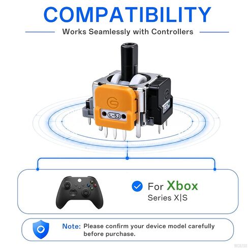 WCDZSU 4Pcs Hall Effect Joysticks and Caps for Xbox Series S/X Controller | Hall-Effect Analog Sticks Sensor Module Thumbsticks Replacement for DualSense 5 with Conrtoller Repair Tool Kit in Saudi Arabia