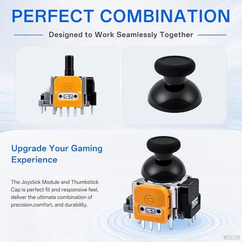 WCDZSU 4Pcs Hall Effect Joysticks and Caps for Xbox Series S/X Controller | Hall-Effect Analog Sticks Sensor Module Thumbsticks Replacement for DualSense 5 with Conrtoller Repair Tool Kit in Saudi Arabia