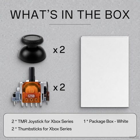 WCDZSU 2pack TMR Joystick and Thumbstick Cap for Xbox Series X/S Controller | Anti-Drift 3D Analog Stick Sensor Electromagnetic Module for Xbox Series Repair Part Accessories in Saudi Arabia