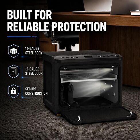 TIGERKING Smart Handgun Safe, Fingerprint Access, Multiple Pistol Storage | High Capacity Storage, WiFi & Bluetooth Control, Modular Interior Design, Twin Pistol Rack, Bedroom & Home Office Storage in Saudi Arabia