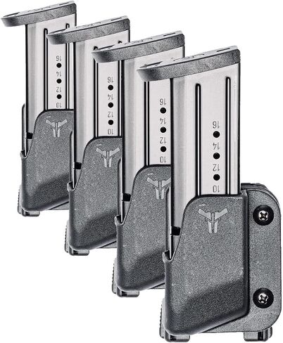 OWB Single Mag Pouch for Glock 17, 19, 22, 34, 35, H&K VP9 & More - USA Made - Signature Pro Single Magazine Carrier with Tek-Lok Belt Attachment Clip by Blade-Tech Holsters in Saudi Arabia