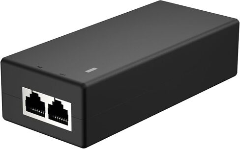 محول طاقة إيثرنت PoE 2.5G + حاقن 30 وات | مسافة تصل إلى 100 متر، لكاميرا IP، التلفزيون، هاتف IP، شبكة جيجابت، IEEE802.3af/at، معدن التوصيل والتشغيل in Kuwait