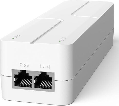 YuanLey Gigabit PoE Injector 90W, 10/100/1000Mbps PoE++ Injector Adapter, IEEE 802.3bt/at/af, Up to 325 Feet, Metal Case Desktop/Wall-Mount, Plug & Play in Kuwait