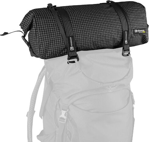 HIKEMAN External Backpack Expansion Pouch 12L, Detachable Add-on Storage Bag, External Storage Pouch for Outdoor Mountaineering Hiking Travel Backpacking (Black) in Kuwait