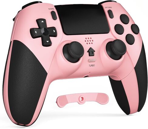 CHEREEKI Wireless Controller for PS4 with 2 Macro Buttons, 3.5mm Audio and Turbo Function, 6-Axis Motion Control, Dual Vibration, Gamepad Joystick for PS-4, Compatible with PS-4, Slim, Pro in Saudi Arabia