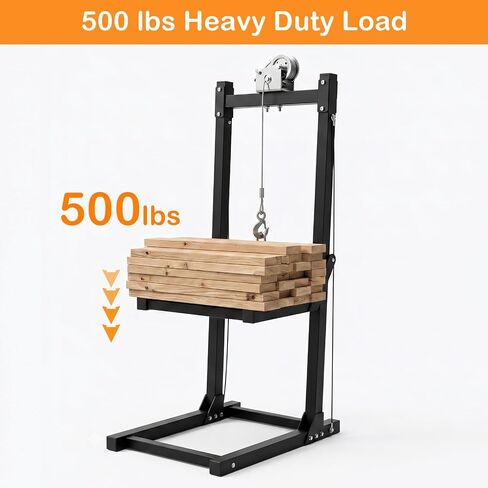 Hitch-Mounted Deer Hoist with Platform – 500 lbs Load Capacity, 2-Inch Receiver, Winch Lift Game Carrier for Trucks, Pickups & SUVs, Ideal for Safely Loading Large Game Animals in Saudi Arabia