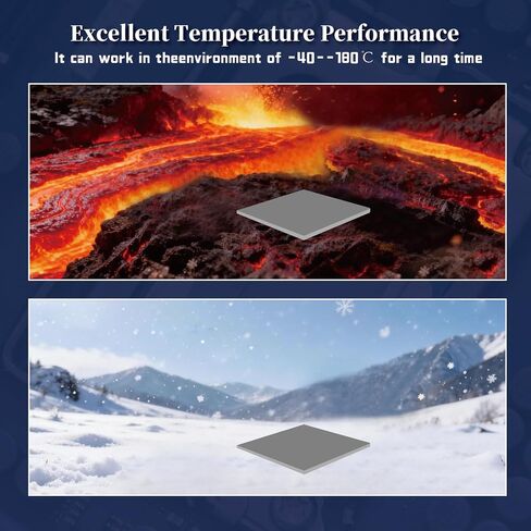 21W/mk FEHONDA 120 x 120 x 3 mm Tear-Resistant Thermal Pad, Non Conductive Easy to Cut Thermal Pads with Reusability, Double-Sided Self-Adhesive Thermal Pads GPU for CPU/PS4/PS5/PC/RAM/Laptop/SSD in Kuwait