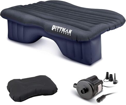 Pittman Outdoors AirBedz Inflatable Rear Seat Air Mattress, Black - 55" W | Black Airbed, Fits Jeeps, Cars, SUVs & Mid-Size Trucks, with Portable DC Air Pump in Saudi Arabia
