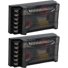 2Pcs 2 Way Crossover, 300W 12V Audio Speaker Crossover, Universal Car Speaker Frequency Divider, Metal Speaker Tweeter Crossovers with ABS Housing, Black, 4.72 x 2.7 x 1.4in in Kuwait