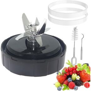 7 Fins Ninja Blender Blade Replacement parts Compatible with Nutri Ninja Foodi Power Blender SS101 SS351 SS401 SS151 SS300 SS350 SS351TGT CO351B SS100 SS101C CO101B, Ninja Blender Lid Accessories in Saudi Arabia