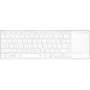 Rii 2.4G Wireless and Bluetooth Touch TV Keyboard with Media Control-White in Saudi Arabia