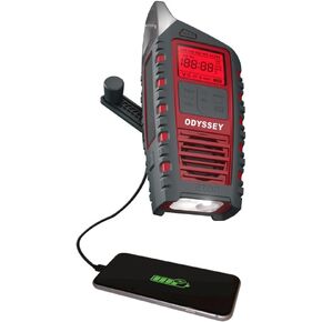 Eton Odyssey Hand Crank NOAA Weather Radio, All Band Emergency Radio, AM/FM Shortwave Storm Radio, Bluetooth, Phone Charger, RDS, Solar, Multi-Function Flashlight, Camping, Hiking in Saudi Arabia