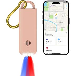 3-in-1 Personal Safety Alarm with Apple Find My - 130dB Emergency Siren, LED Strobe Flashlight, GPS Tracker Keychain for Women, Kids, Seniors - Real-Time Location, Anti-Loss, iOS Only in Kuwait