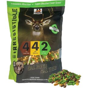 Herron Outdoors 4-4-2 التفاح الحلو والذرة الكاملة وكريات بروتين التفاح الحلو - جاذبات الغزلان للغزلان ذو الذيل الأبيض وطعم الأعلاف لجميع الصيادين في جميع المواسم - 5 رطل in Saudi Arabia