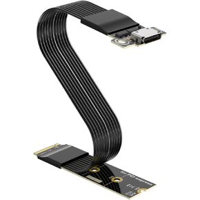RGEEK M.2 NVME Pcie to OCuLink SFF-8612 Adapter with ReDriver, PCIe 5.0 x4 | 128Gbps to OCuLink SFF-8611 4i Host Adapter for eGPU GPU External Graphics Cards and M.2 NGFF SSD 2230 2242 2260 2280 (15cm) in Saudi Arabia