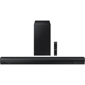 Samsung HW-B550/ZA 2.1ch Soundbar with Dolby Audio, DTS Virtual:X, Subwoofer Included, Adaptive Sound Lite, Bluetooth Multi-Device Connection, Wireless Surround Compatible, 2022, Black in Saudi Arabia