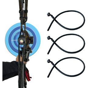 3 PCS 3/16" Archery Peep Sights for Compound Bow Self Aligning Anti-Glare Bow Peep Sight with Stretchable Rubber Tubing Replacement Black in Saudi Arabia