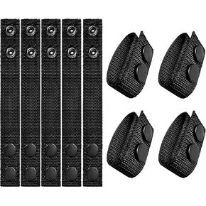 9 Pack Duty Belt Keepers, 1" Nylon Double Snap Belt Holders for 2.25" Tactical Belts in Saudi Arabia