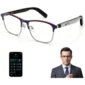 Smart Bluetooth Glasses Translator - 164 Languages, Travel & Business | Real-Time Translation, Photochromic Lenses, Open-Ear Audio, Hands-Free Controls, All-Day Comfort, Works with Android iOS in Saudi Arabia