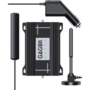 Upgarde Cell Booster for Car, Truck Cell Phone Signal Booster on Band 2/4/5/12/13/17/25/66 for 5G Support All U.S.Carriers AT&T T-Mobile Verizon and More Cellphone Booster for RV Car Vehicle Call/Data in Saudi Arabia