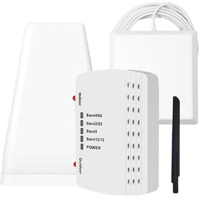 Cell Phone Booster for Home Office | 2 Inside Antennas| Boosts 5G & 4G LTE | Cell Phone Signal Booster for All U.S. Carriers| Up to 8000 Sq.Ft | FCC in Saudi Arabia