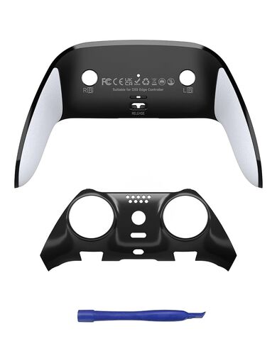CHARM FOCUS Replacement Shell Set for PS-5 Edge Controller, TPE Grip Cover | Front & Back Cover, Anti-Discolouration, TPE Soft Rubber Seamless Fit, DIY Design, Anti-Flaking Back Clip Shell in Saudi Arabia