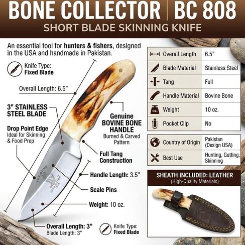Bone Collector Hand Made Skinning/Hunting Knife BC808 in Saudi Arabia