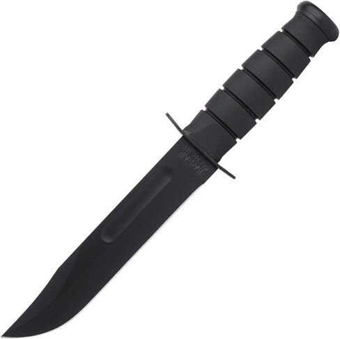 KA-BAR #1213 Black Straight Edge Knife / Hard Sheath in Kuwait