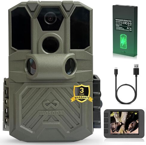 WOSODA Rechargeable Trail Camera (Non-Cellular, Non-WiFi),40MP 2K Game Cam with 2200mAh Lithium Battery(Special Note: Remove Battery to Charge Separately) in Saudi Arabia