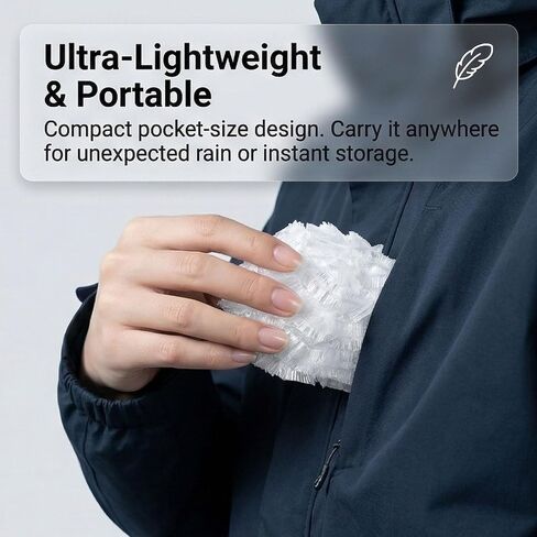 10-Pack Clear Backpack Rain Cover with Storage Box Waterproof Backpack Cover for Air Travel Hiking Camping Fits 15L-40L Bags Transparent Bag Cover Protector Outdoor Essentials in Saudi Arabia