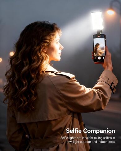 Selfie Light Ring Light for Phone: 90 LED Rechargeable iPhone Fill Lights, Ring Light for Camera Picture, Makeup Photo, Video Conferences, Laptop Use, Zoom Meetings, TikTok, Vlog Photography in Saudi Arabia