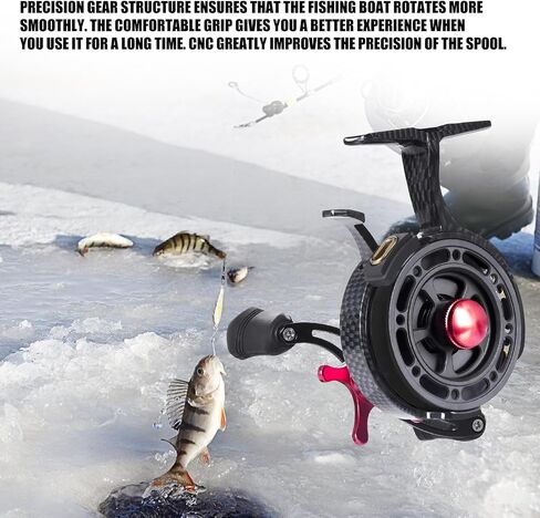 Right/Left Hands Ice Fishing Reel Fish Tackle Tool Equipment Fly Sea Wheel Light Nylons Body Fishings Gear Fishing Reel Tackle Tool in Saudi Arabia