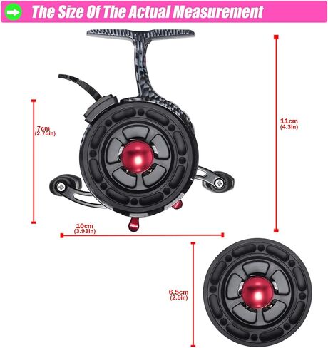Right/Left Hands Ice Fishing Reel Fish Tackle Tool Equipment Fly Sea Wheel Light Nylons Body Fishings Gear Fishing Reel Tackle Tool in Saudi Arabia
