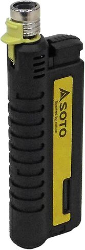SOTO Pocket Torch Lighters for Camping - Extended Refillable Torch Lighter, Telescoping Burner Head, Electronic Ignition, Strong Wind-Resistant Butane Lighter for Candles, Grill, BBQ - Shipped Empty in Saudi Arabia