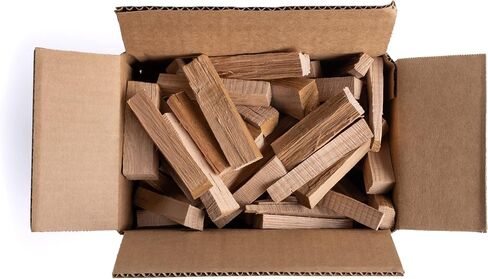 Superior Trading Oak Mini Fire Wood w/Fire Starter Pods, Winter Fireplace Starter, Wood Stove, USDA Cert 4-5" Kiln Dried Firewood, USA Made, 10-11 lbs. in Kuwait