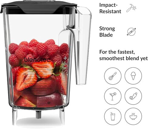 Blendtec 90oz WildSide Jar, 36oz Blending Capacity, Clear in Kuwait